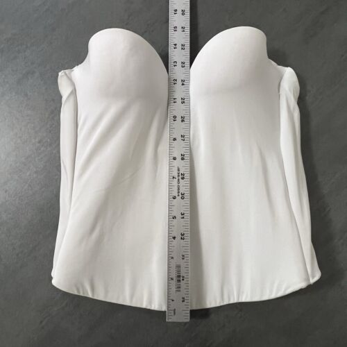 Felina White Long Line Bridal Strapless Underwire #7643 Bra, Women’s Size 34C - Picture 2 of 6