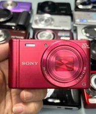 Sony Cyber shot DSC-WX300 18.2MP 20x Compact Digital Camera Red w/Charger