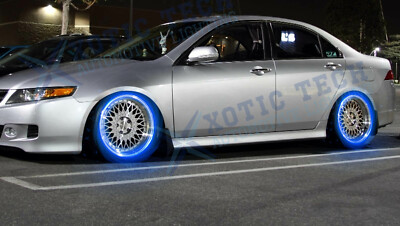 Blue LED Flashing Tire Valve Stem Caps For Acura TSX, TLX, ILX – Motion Sensor Lights