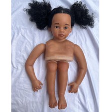 30INCH Reborn Baby Doll Painted Kit Toddler Girl With Hand-Rooted Hair DIY Parts
