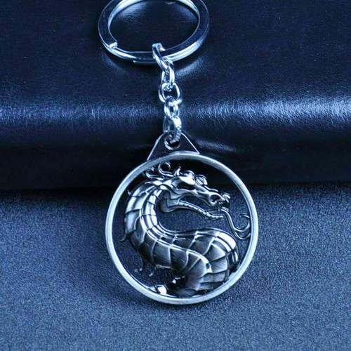New Mortal Kombat Figure Toy Metal Logo Pendant Keyring Keychain Acces - Picture 5 of 8
