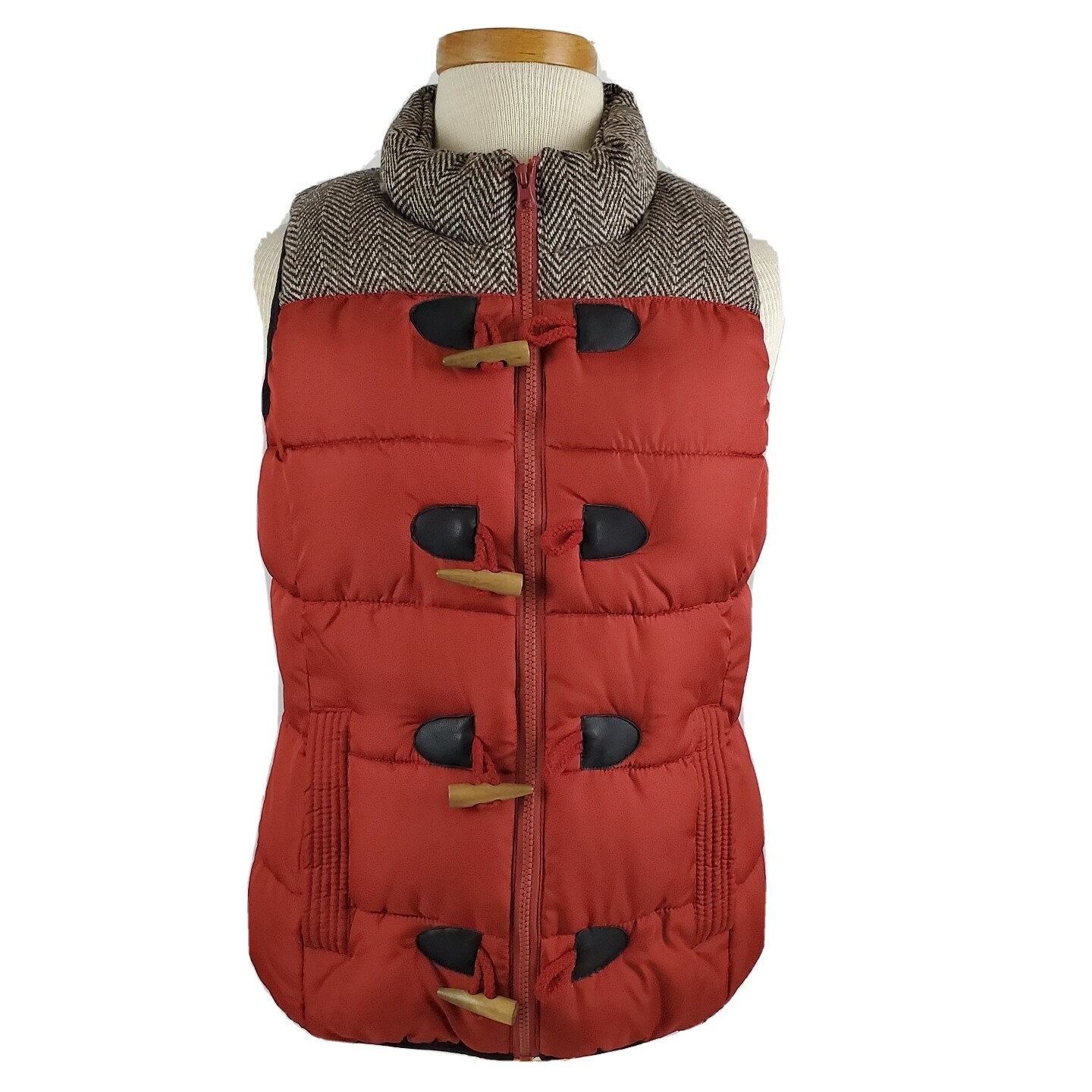 Ruff Hewn Womens Puffer Vest Petite 
