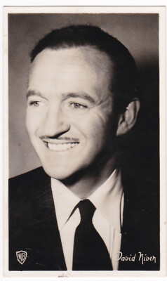 Foto Sammelbild Reklame DE BEUKELAER Biscuits Chocolade David Niven A34