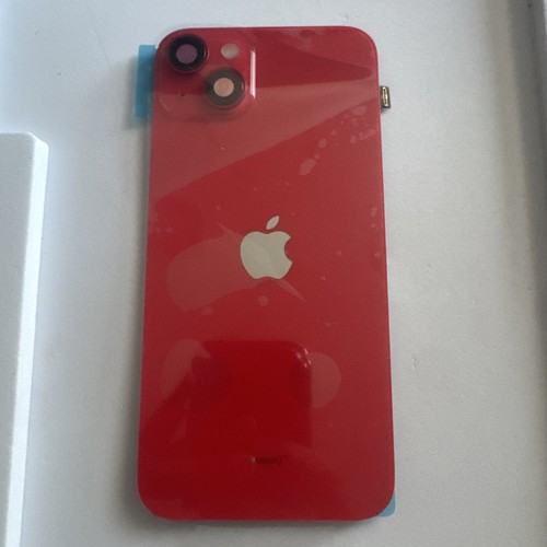 Vitre Arrière Complète IPhone 14 Plus - Rouge - Avec Nappe NFC - Neuf