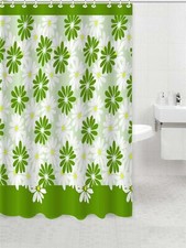 Floral Microfiber Fabric Durable Washable Shower Bath Curtain, 83003