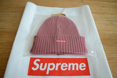 Supreme Overdyed Ribbed Beanie Magenta Black Os One Size Box Logo
