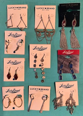 Lucky Brand Earrings Pick from Several Styles New NWT MSRP $25-$39 Group C