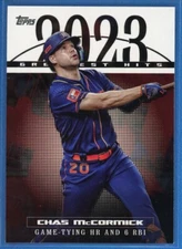 2024 Topps Series 1 2023 Greatest Hits Insert #23GH-7 Chas McCormick Astros