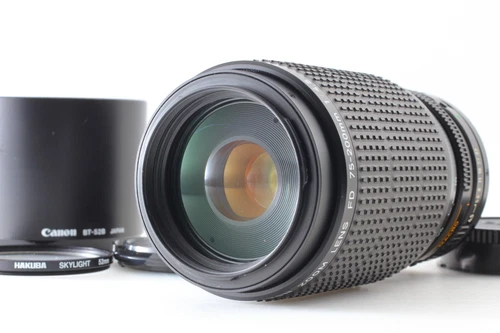 "NEAR MINT w/ Hood" Canon New FD 75-200mm f4.5 MF FD Mount Zoom Macro Lens JAPAN