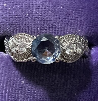 Ring Bomb Party RBP Light Blue Ombré Crystal FCAU Sz6 NWT | eBay