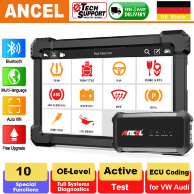 2024 Ancel X7 Pro KFZ Diagnosegerät Auto OBD2 Scanner ALLE SYSTEM EPB DPF TPMS