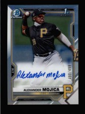 ALEXANDER MOJICA 2021 BOWMAN CHROME ROOKIE REFRACTOR AUTO #490/499 BA8137