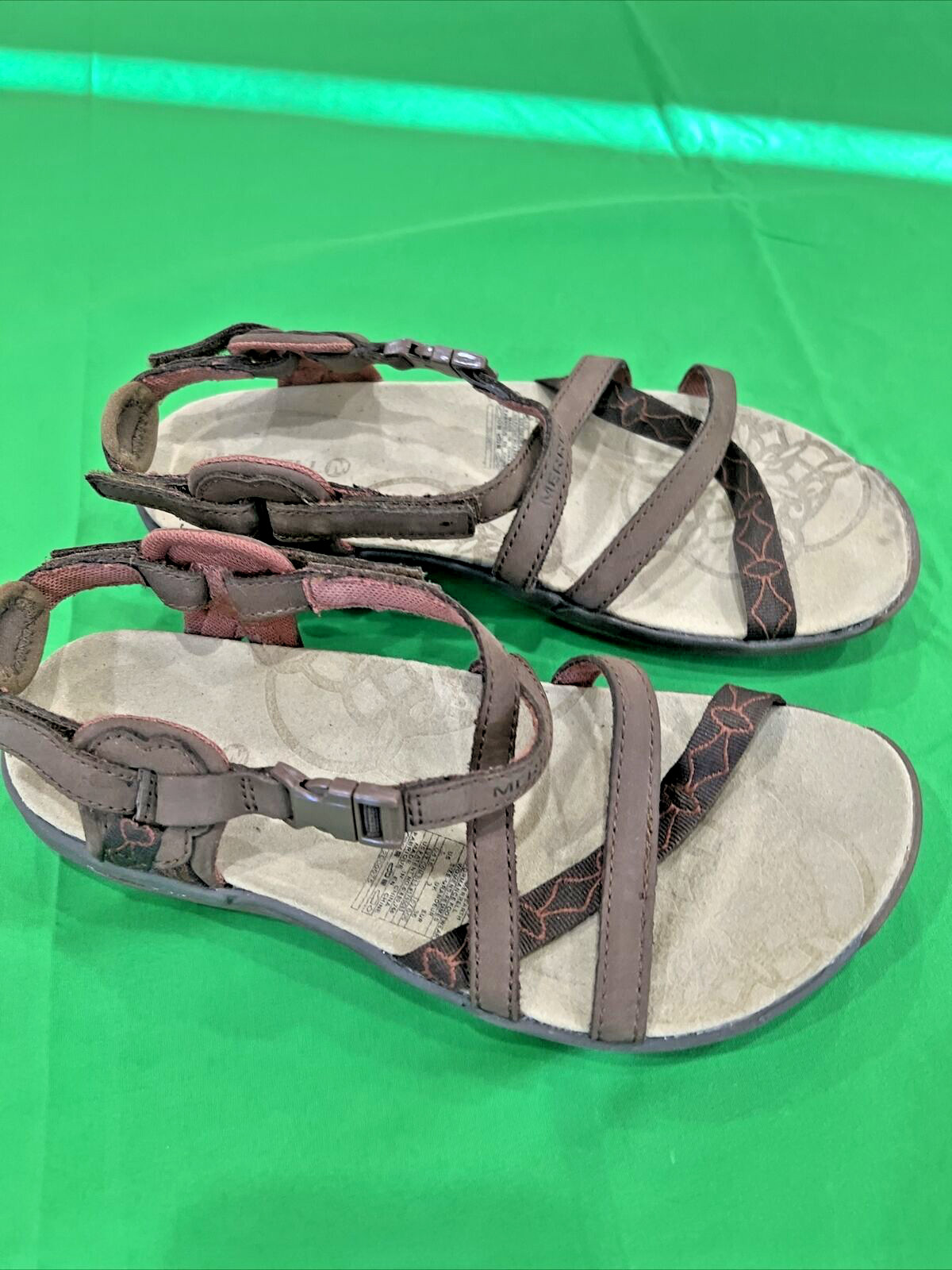 Merrell Dark Earth Performance Backstrap Sandals … - image 2