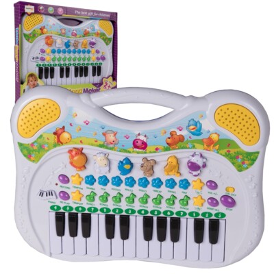 MalPlay Musikspielzeug | Baby erstes Keyboard | Piano Tier-Keyboard mit Tiergerä