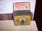 VINTAGE CREMO CIGARS METAL TIN BOX w/HINGED LID — photo 6