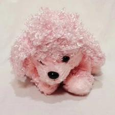 Pink Poodle Dog Plush Stuffed Animal 10" Rinco Floppy