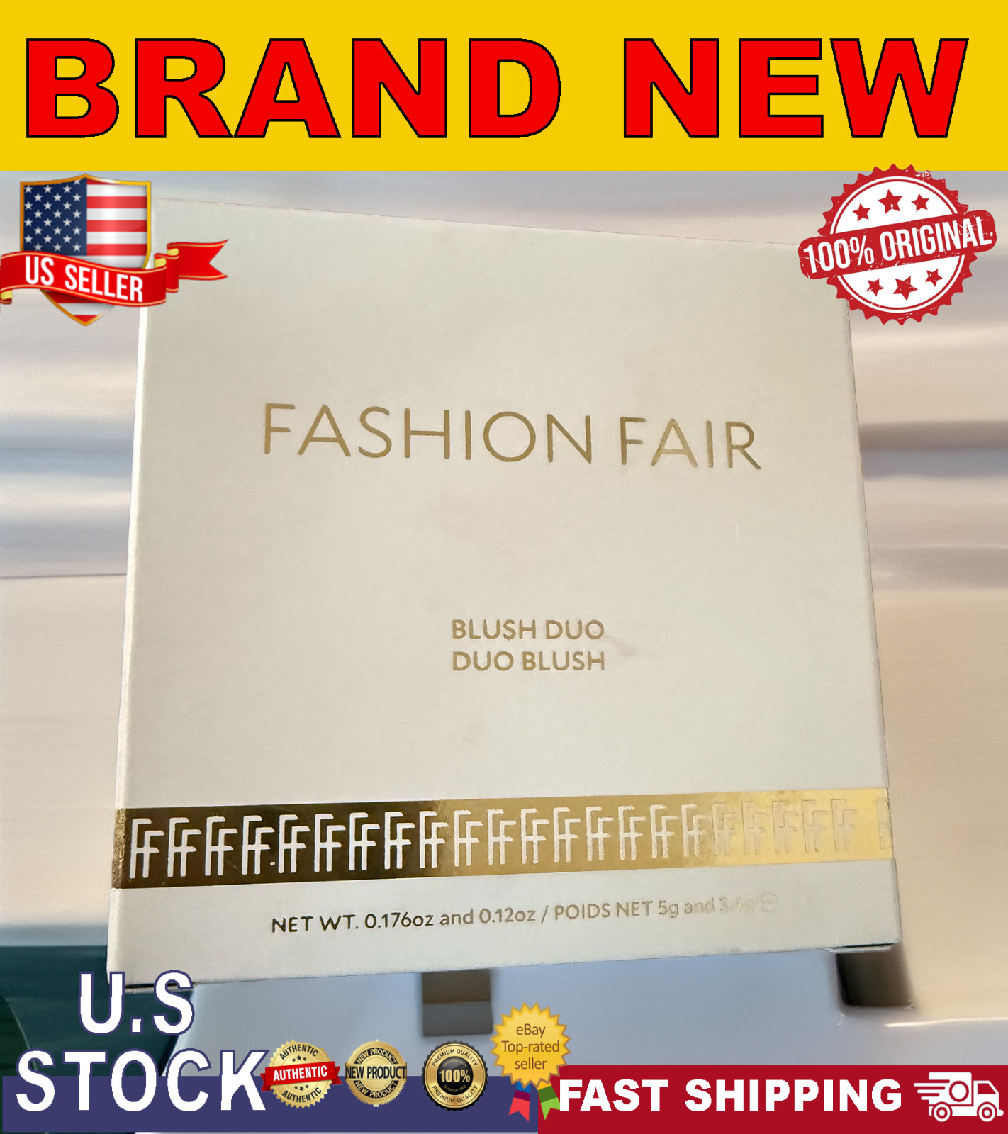 Fashion Fair Blush Duo  - Berry Red   AUTHENTIC NEW