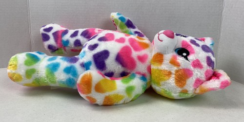 Build A Bear White Multicolor 16" Plush Cat Hook & Loop Paws #22G - Picture 3 of 9