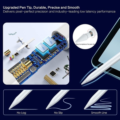 For Apple Stylus Pencil iPad 10/9/8/7/6th Gen Air 5/4/3 iPad Pro 2018-2024 Pen - Picture 12 of 18