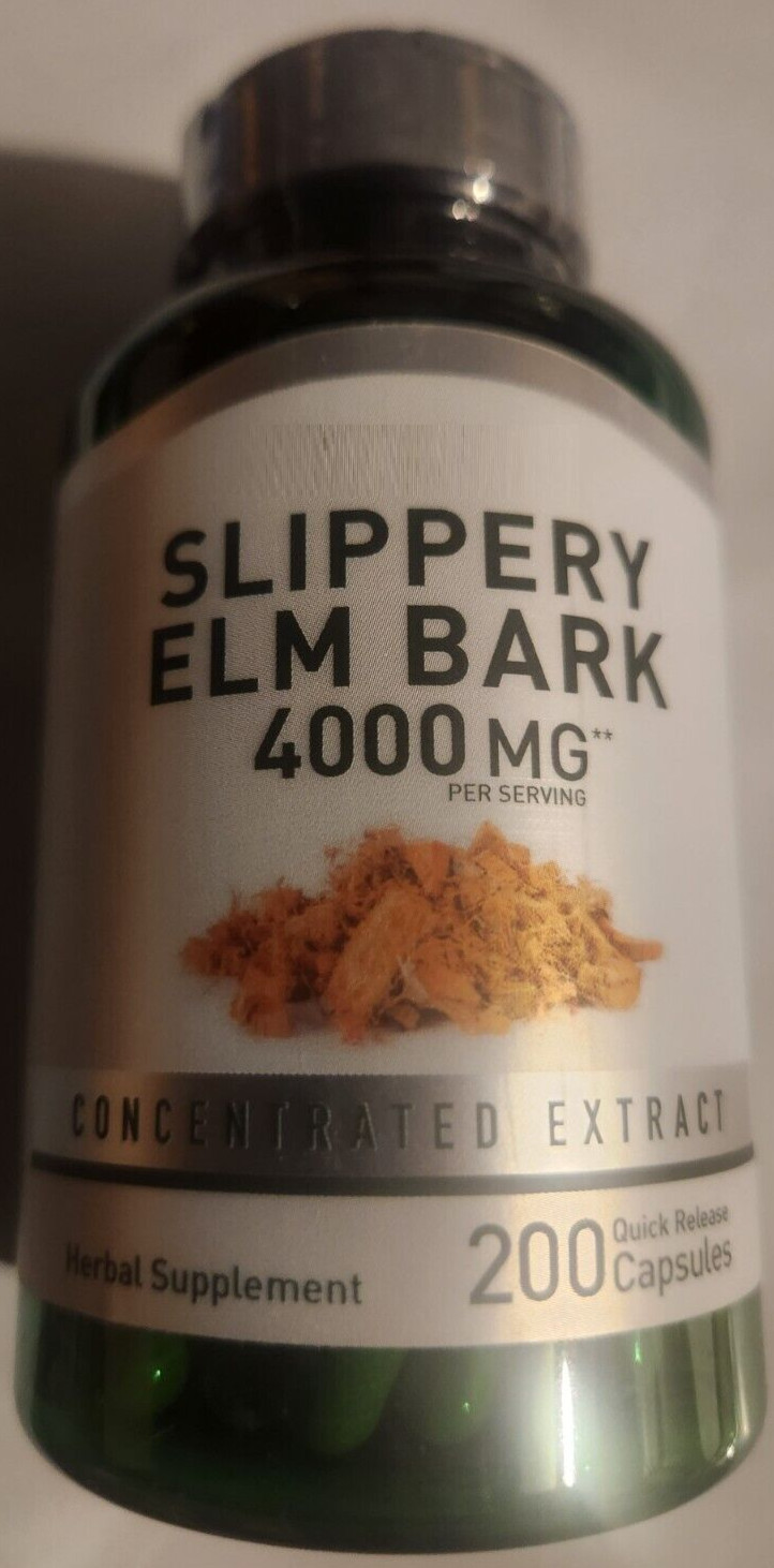 Кора вяза скользкого 4000 мг 200 капсул без ГМО/без консервантов/без глютена