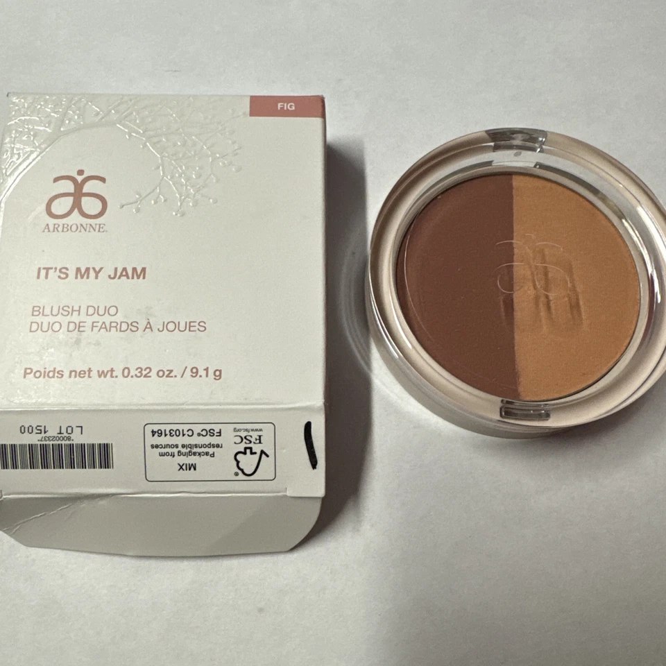 NEW ARBONNE It's My Jam Blush Duo Blush & Shimmer, FIG 0.32 Oz. Good Deal Pric - Image 4 of 4