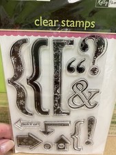 New Hampton Art 13pc Clear Stamp Set Called Kelly s Punctuation