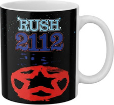 Rush Band 2112 Starman Ceramic Coffee Mug Prog Rock Album Fan Gift Black Cup