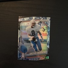 2025 Panini Prizm #166 Archie Manning Navy Camo #5/25