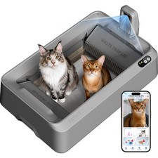 PETKIT AI Camera Self Cleaning Cat Litter Box with Odor Control for Multiple Cat