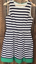 Eliza J Striped Dress Missing Belt Women’s  Fit & Flare Size 8 Rockabilly Pin Up