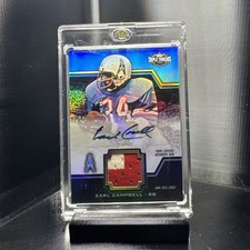 Topps 2011 Triple Threads Earl Campbell TTUAR-17 U Auto Relic Jersey Oilers /90