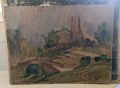 Roberts Johnson, Frederick (1900-1986) Original Stift & Aquarell auf Karton