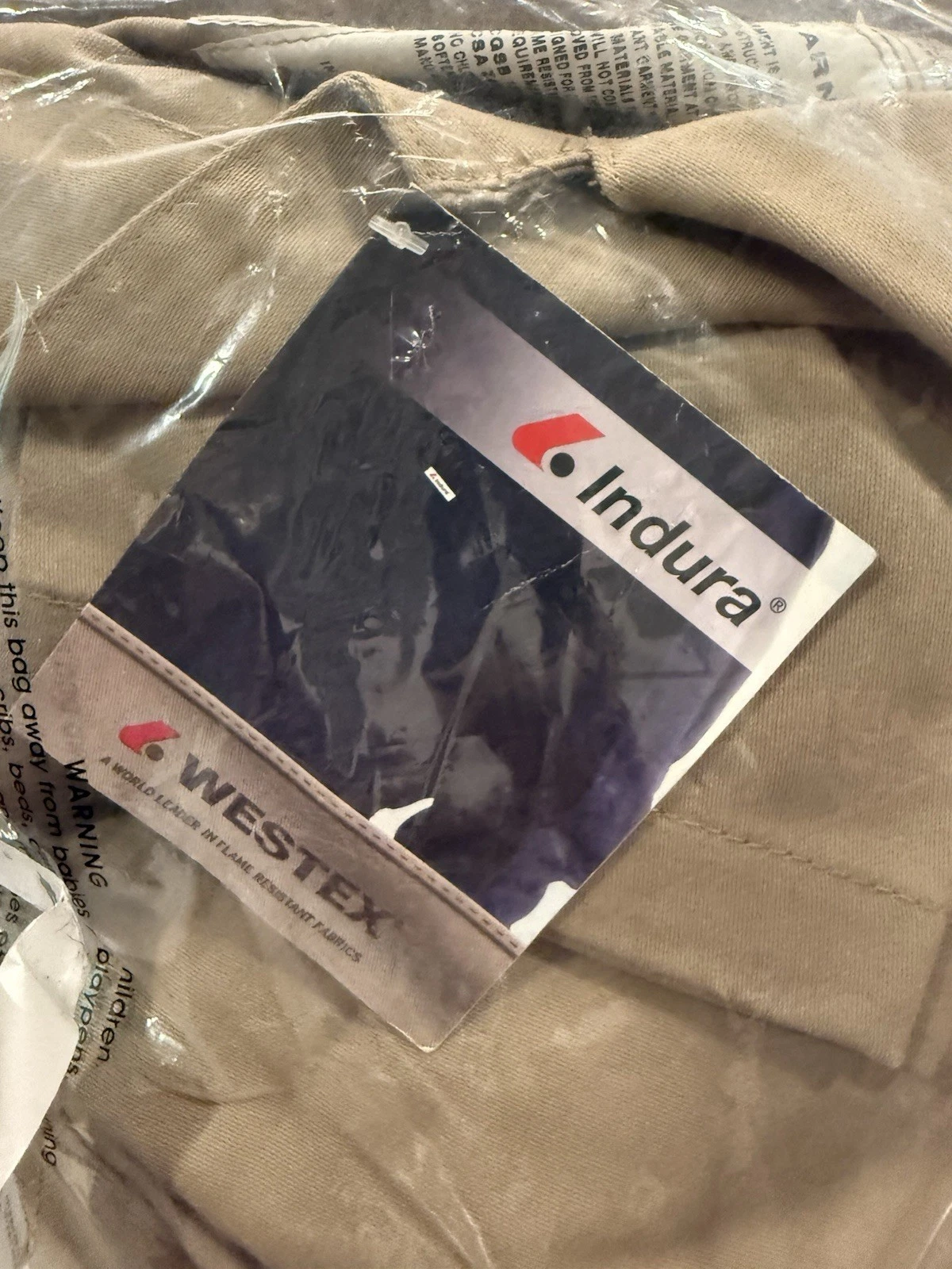 NWT Neesewear Flame Resistant Coveralls Westex Indura Khaki XL - product detail image 1