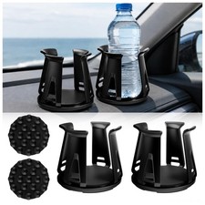 2PCS Car Cup Holder Insert with Adjustable Clamping Arm,Portable Cup Holder I...