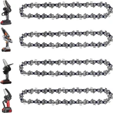 6 Inch Mini Chainsaw Chain Replacement Accessories,4 Pieces Chain Saw Chains for