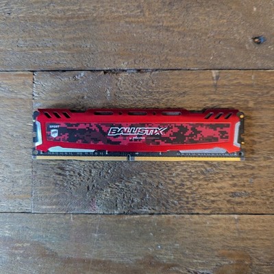 Micron Ballistix Sport Red 8GB DDR4 RAM 2400MHz | BLS8G4D240FSE