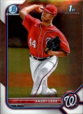 ANDRY LARA 2022 Bowman Chrome Prospects #BCP-70 Washington Nationals Baseball