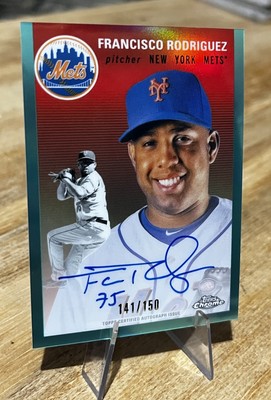 Francisco Rodriguez /199 AQUA REFRACTOR AUTO SP 2023 Topps Chrome Platinum Mets