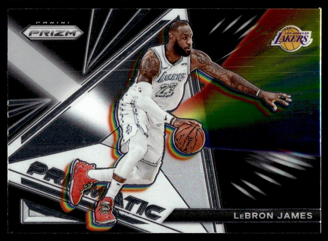 2021-22 Panini Prizm Prizmatic LeBron James Los Angeles Lakers #25
