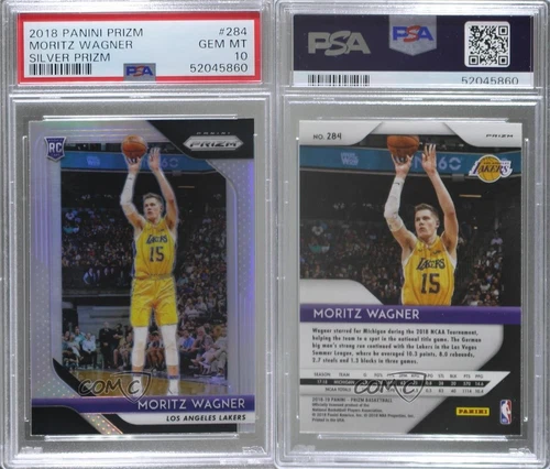 2018-19 Panini Prizm Silver Prizm Moritz Wagner #284 PSA 10 GEM MT Rookie RC