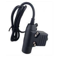 Replacement U94 PTT Adapter For REAL STEAL RS Headsets For KENWOOD Plug