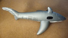 Vintage Bestway Inflatable 66" Shark Ride On from 2004 New w/open valve