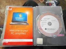 Microsoft Windows 7 Professional 64 Bit Operating System DVD CD (FQC-08289)