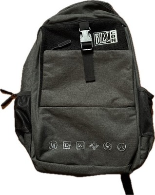 BlizzCon 2023 Official Gray Backpack Warcraft Diablo Overwatch Blizzard EUC