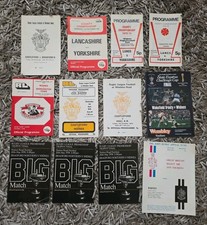 Bundle Collection Vintage British Rugby League Official Match Programmes 1970s