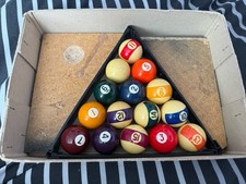 Billiard Ball Set with Triangle Pool Ball Game Accessories. See Description