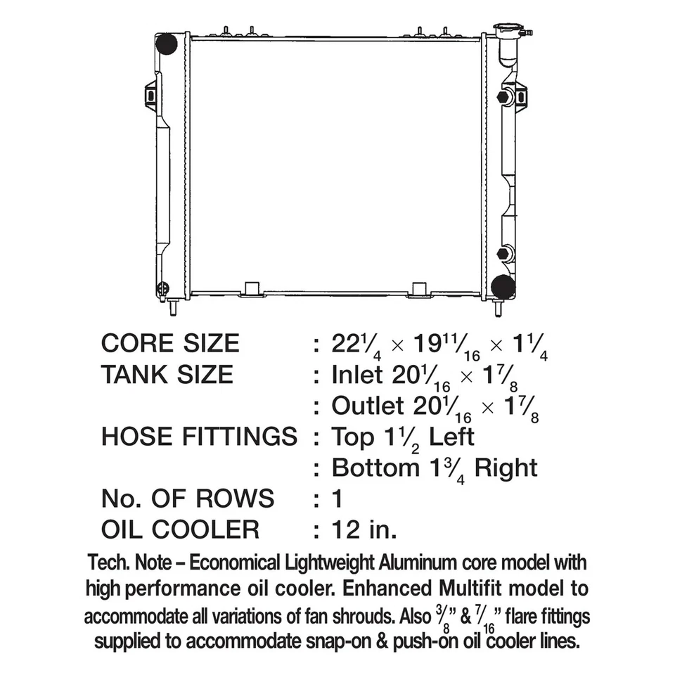 For Jeep Grand Cherokee 1993-1998 CSF 3249 Engine Coolant Radiator Foto 2 de 2