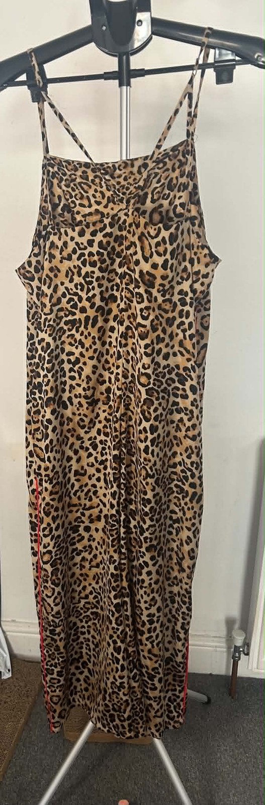 Topshop Leopard Print playsuit UK 16 Sleeveless Long image 2