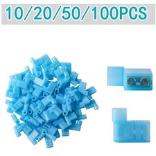 90 Degree Nylon Flag Spade Terminals Female Insulated Crimp 16-14 AWG Connectors