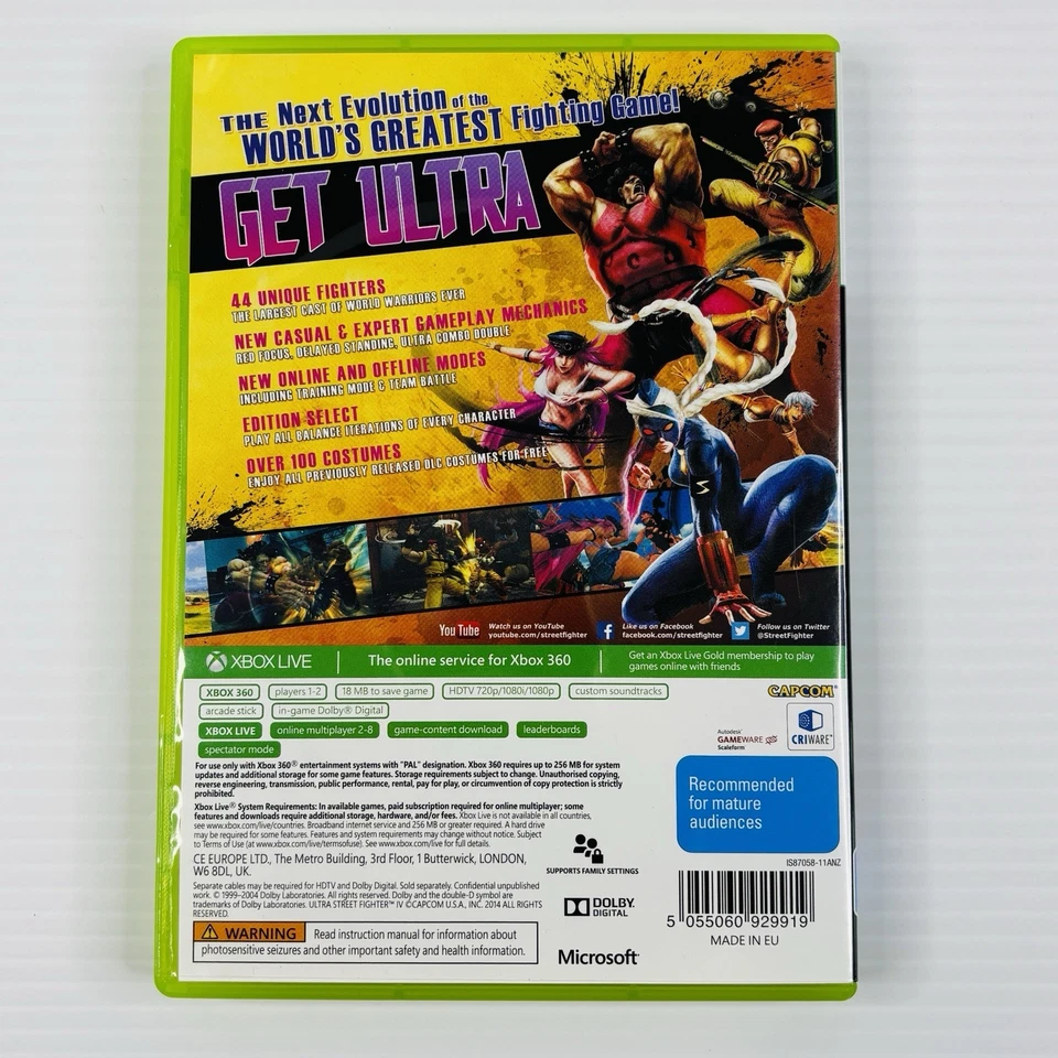 Ultra Street Fighter IV 4 Xbox 360 PAL Tracked Postage - Image 2 of 4